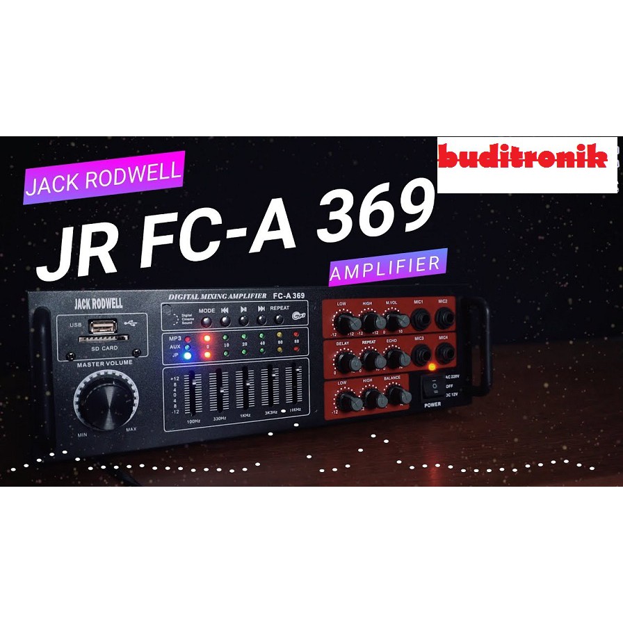 Amplifier/Ampli Jack Rodwell Jr-369 Bluetooth Mp3 4 Mic