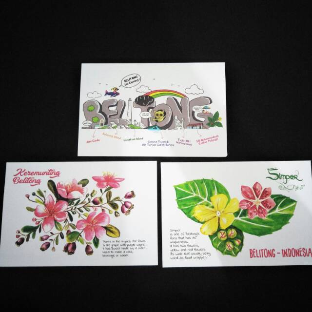 

Pos card belitung/oleh oleh belitung