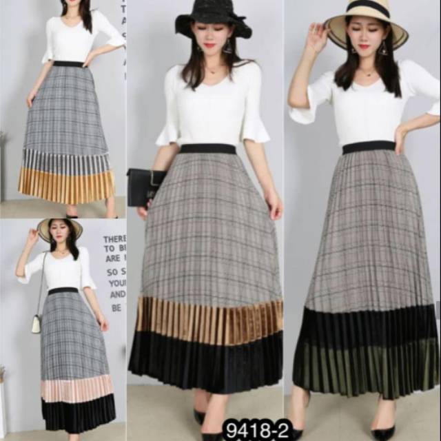 Rok Plisket mix Suede premium