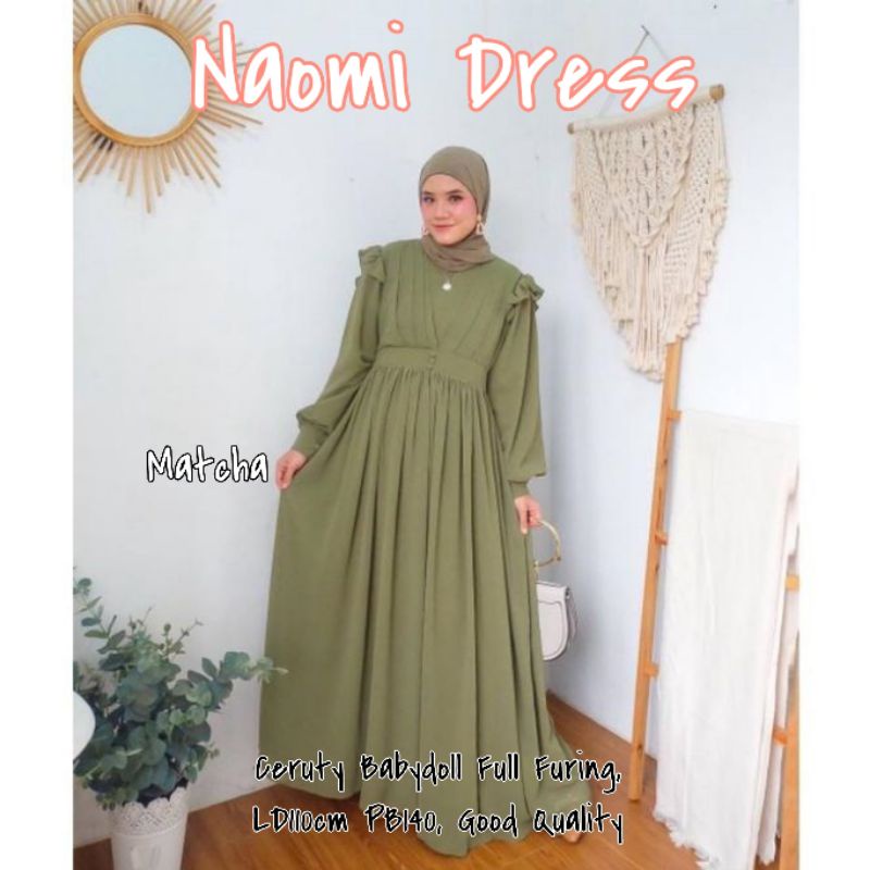Naomi dress gamis ceruty