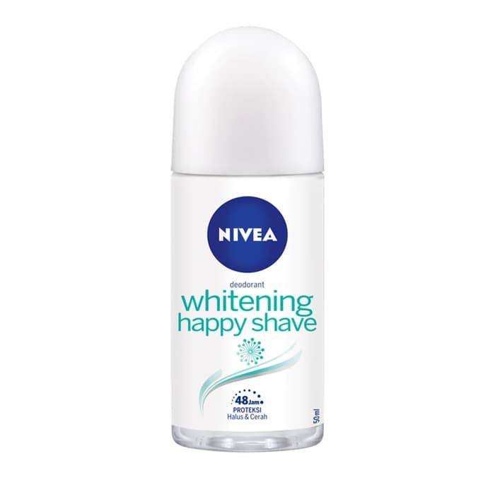 NIVEA DEODORANT WHITENING HAPPY SHAVE ROLL ON 50ML