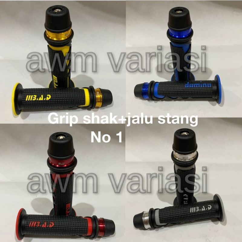 HAND GRIP / HAND FAT / KARET STANG VARIASI MODEL SHARK PLUS JALU STANG