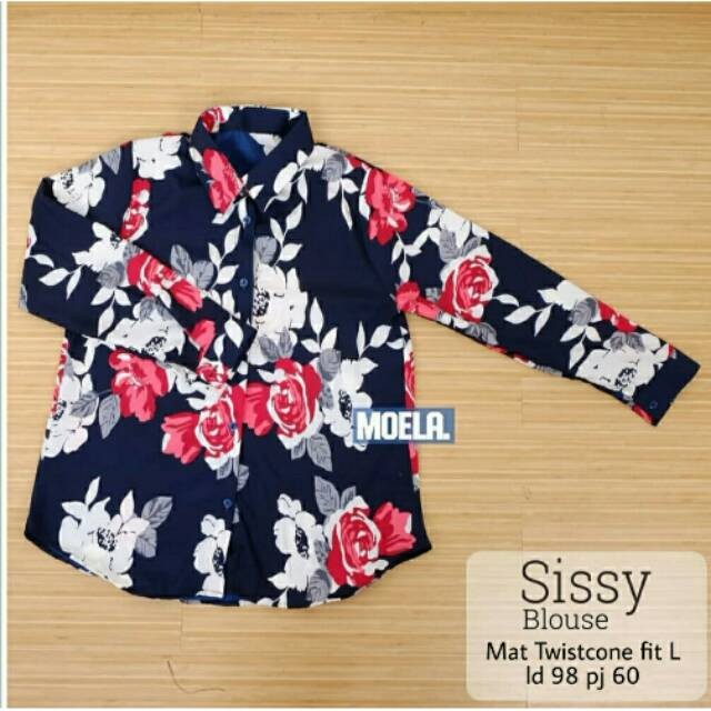 Ms (COD)KEM blouse SISSY/kemeja blouse wanita lengan panjang