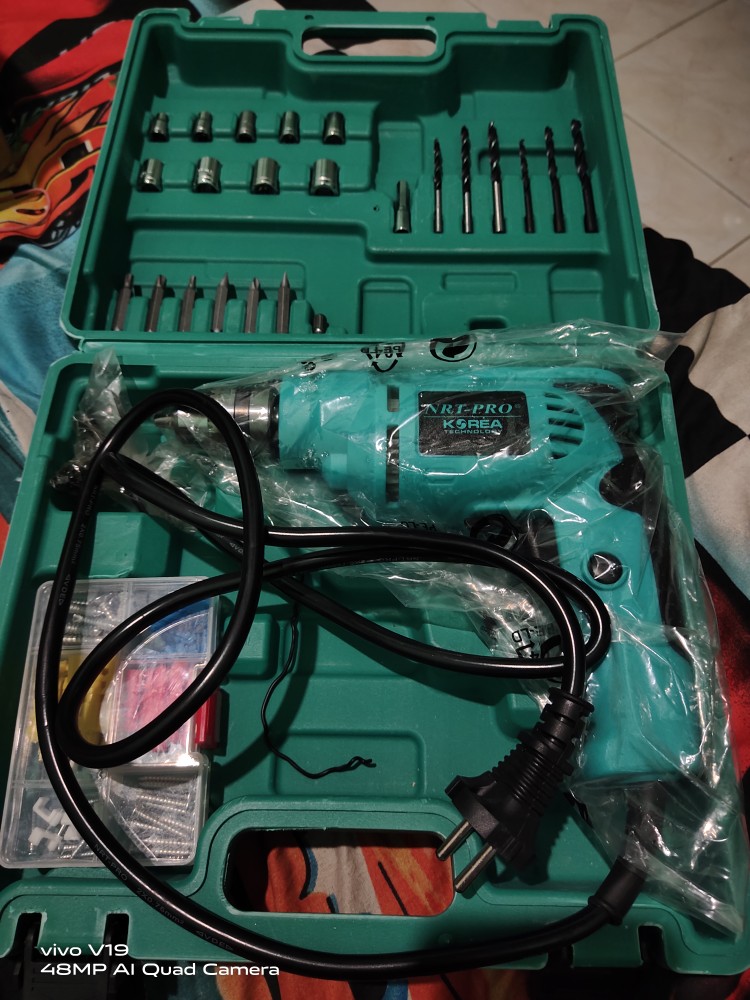 Mesin Bor Listrik 10mm Set Koper 450hd By Nrt-pro