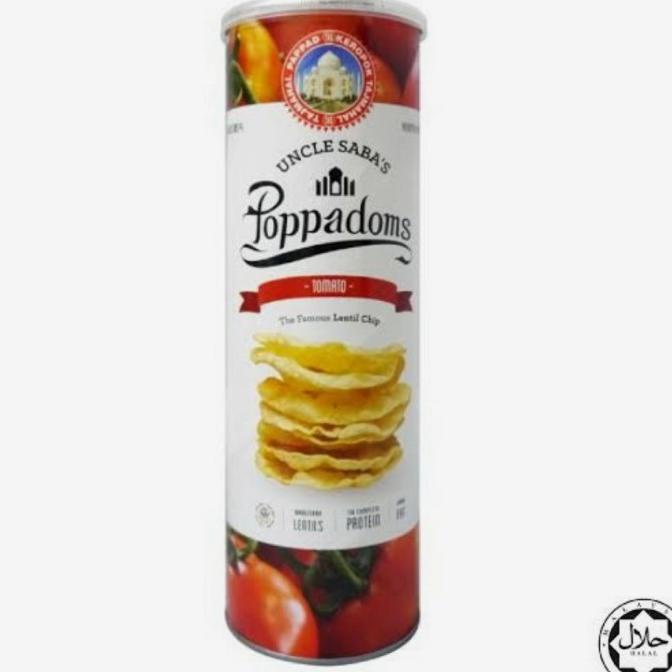 

+%+%+%] Uncle Saba'S poppadoms Tomato 70 gr / Keripik LENTILS