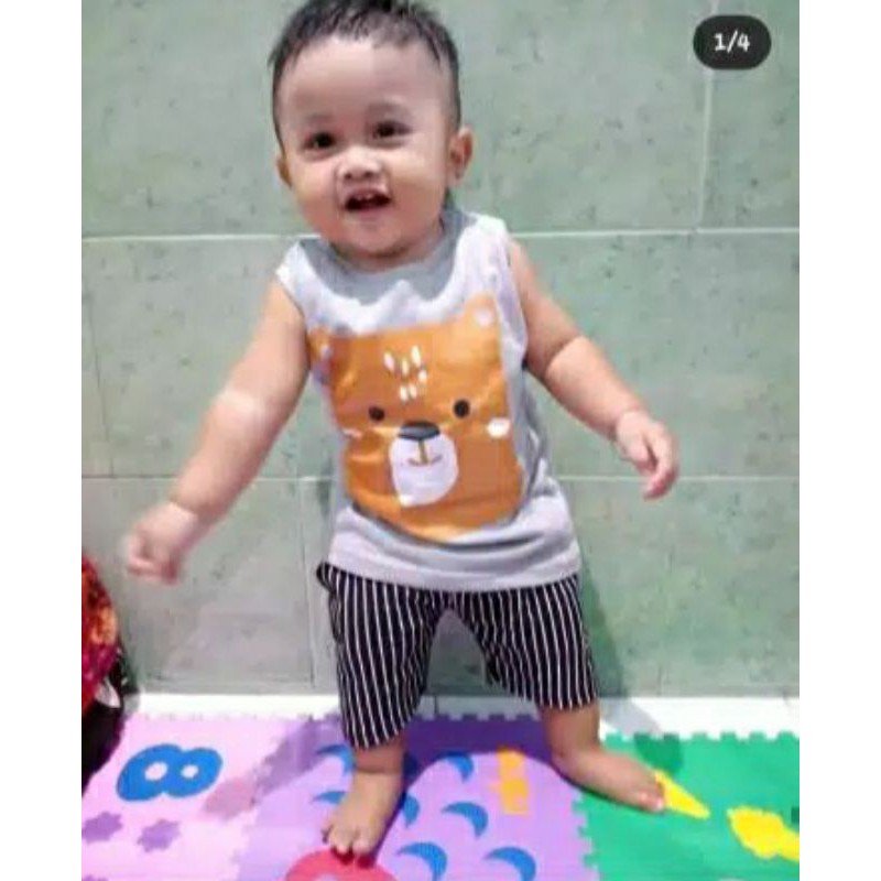 Kaos Kutung Pineapple Kaos Anak Kuntung Tank Top Animal