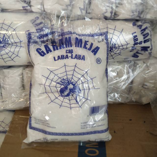 

Garam Meja Halus cap Laba-Laba 500gr per bal (20 pcs)