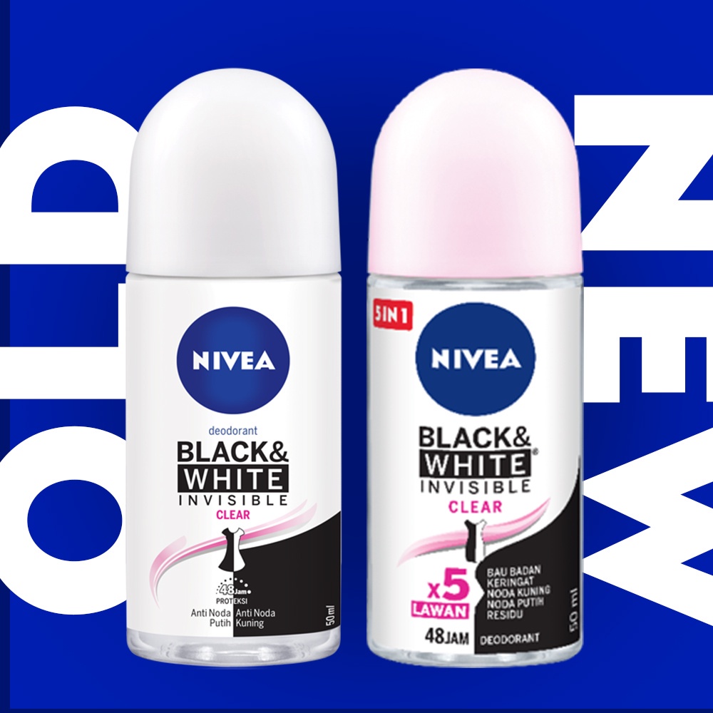 Nivea Deodorant Roll On Woman Men 25ml 50ml - Extra White/ Pearl&amp;Beauty/ B&amp;W/ Hijab Fresh/ White Silky Touch/ Dry Comfort/Anti Baktery Original BPOM