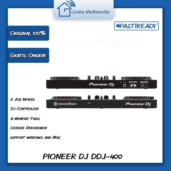 Dj Controller Pioneer Ddj-400 Ddj400 Ddj 400 Murah Garansi Original