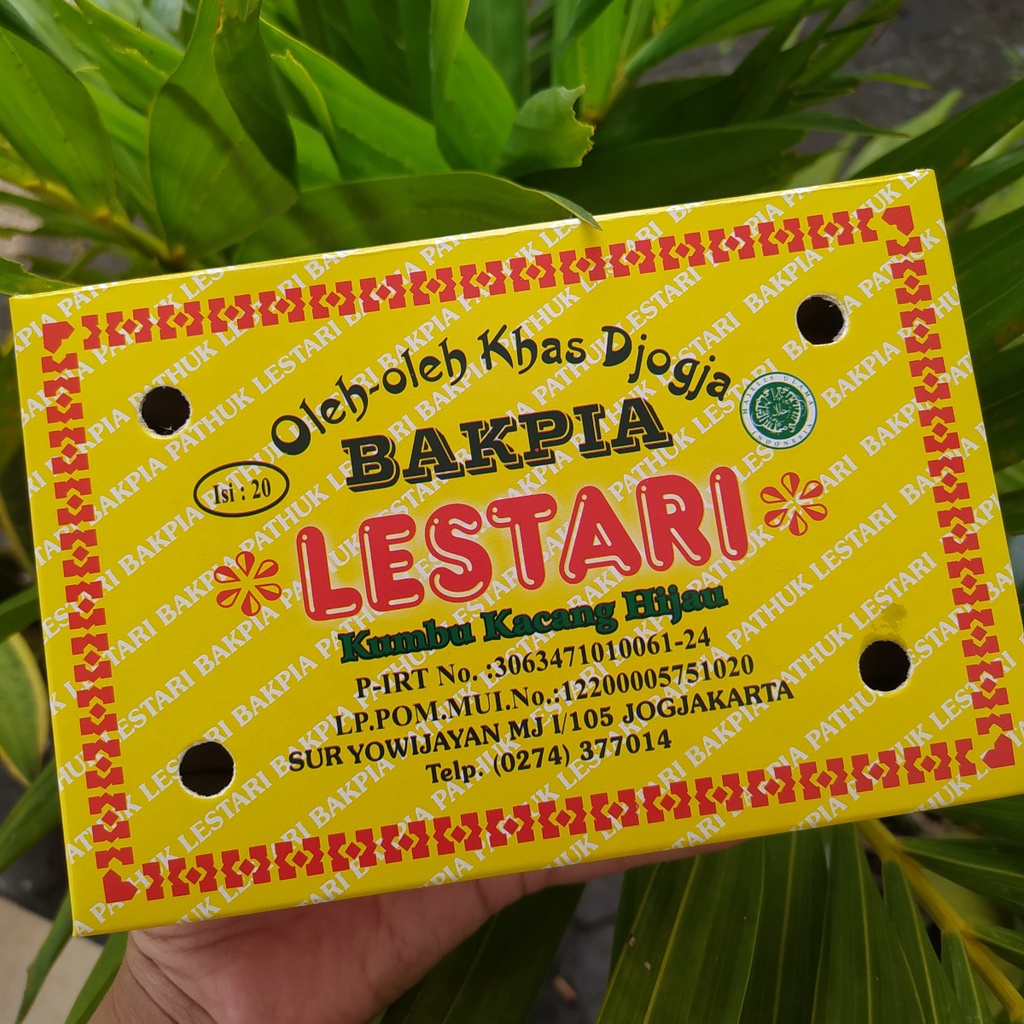 

BAKPIA LESTARI DJOGJA ISI 20 / BAKPIA BASAH / OLEH-OLEH KHAS JOGJA