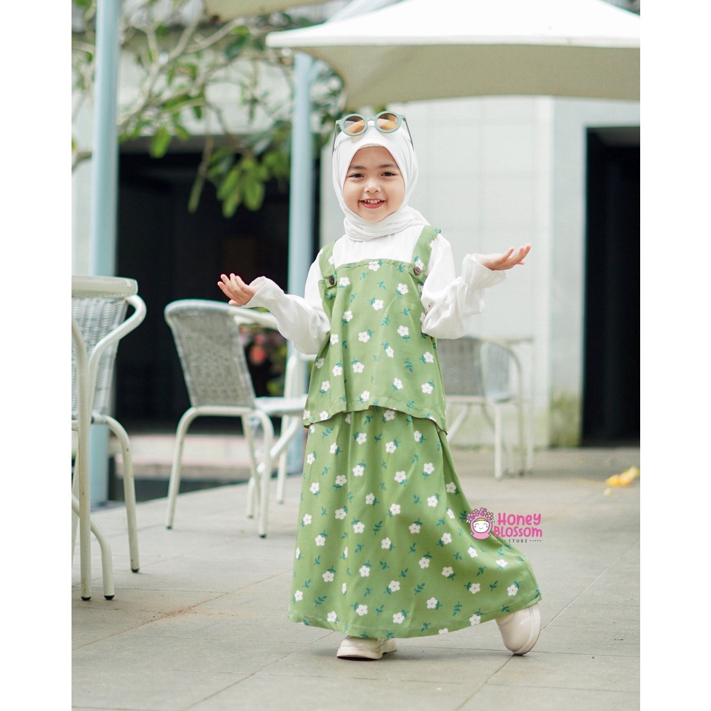 HoneyBlossom - setelan rok anak / setelan rok anak perempuan alyssa 1-5 tahun