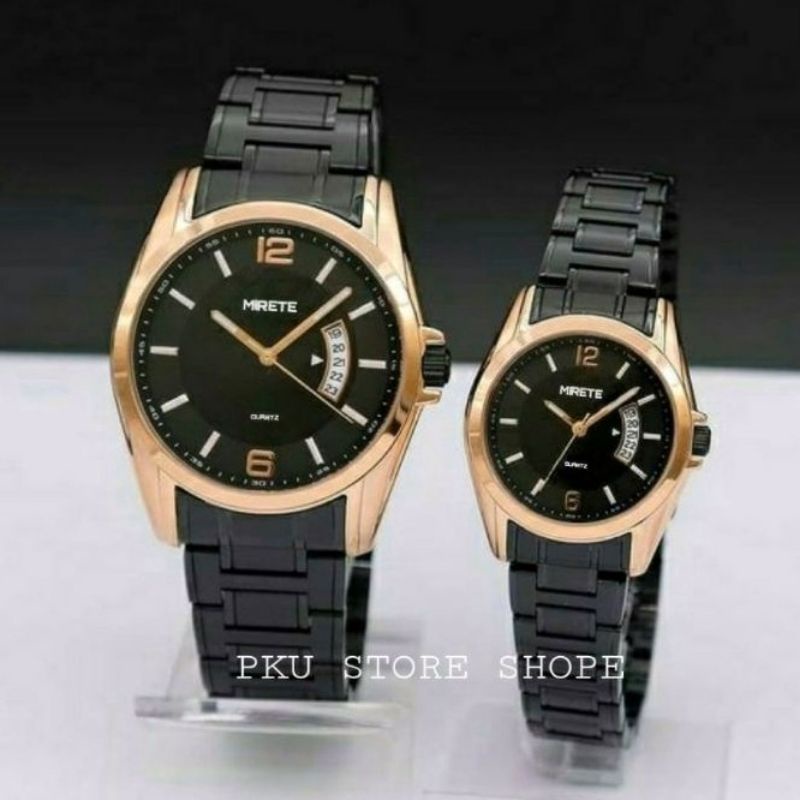 JAM COUPLE COD ☑️ JAMI MIRETE COUPLE PRIA DAN WANITA RANTAI STAINLIS STEL MODEL TERBARU JAM TANGAN SEPASANG COWOK CEWEK TAHAN AIR FREE BATRAI