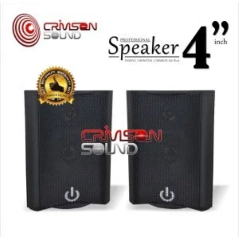 BOX SPEAKER PASIF 4 INCH CRIMSON 2 WAY MONITOR