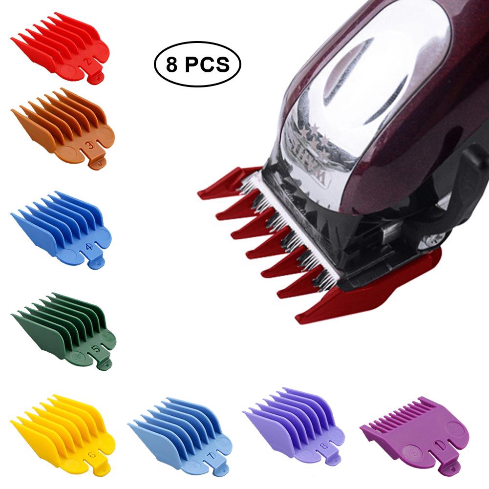 3/8/10Pcs Clip Cutting Guide Comb Professional Clipper Guard Trimmers Hair Clipper Limit Comb Replacement Guards