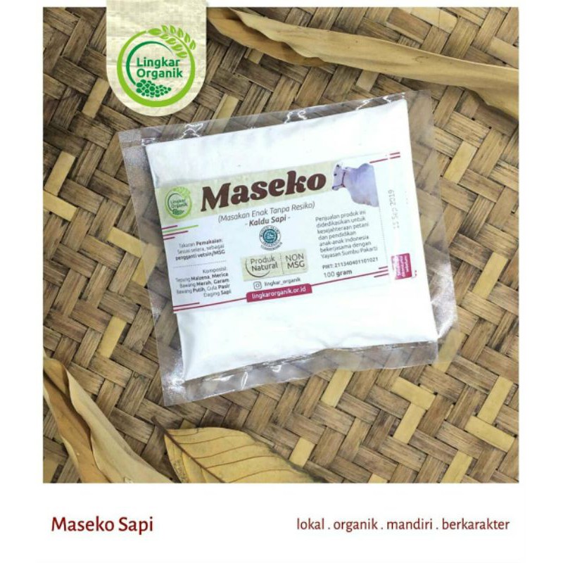 

maseko kaldu sapi lingkar organik 100 gr refill