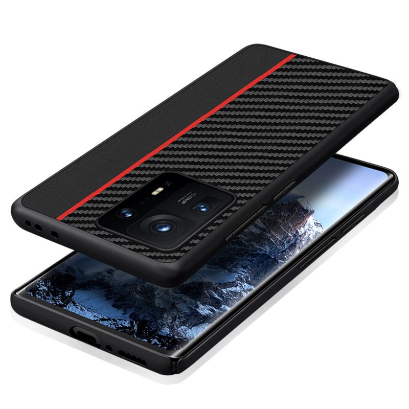 Case Xiaomi Mix 4 Premium Carbon Fiber Leather Back Cover