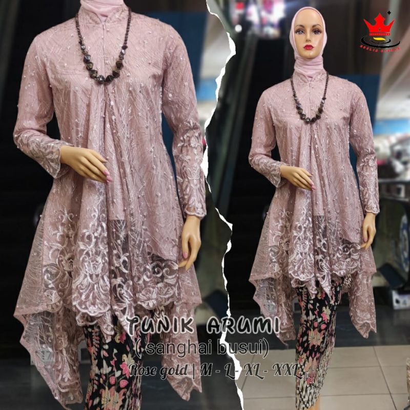 SET, KEBAYA ARUMI TERBARU/KEBAYA WISUDA/KEBAYA MODERN/KEBAYA CNTIK/KEBAYA COUPLE-Rose