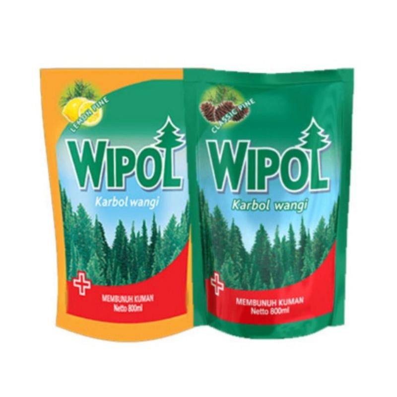 Wipol pembersih lantai karbol isi ulang 780mL