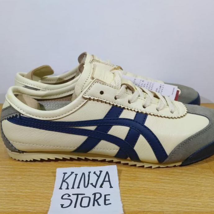 MODEL BARU Sepatu Asics Onitsuka Tiger "Cream Navy" - Premium Import