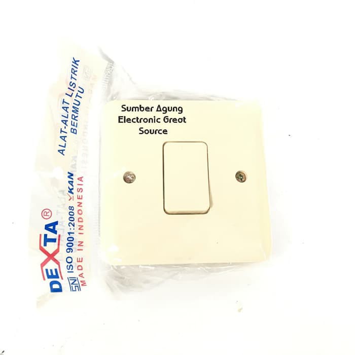 Saklar Engkel Tanam Dexta DX801 IB 250V SNI Murah Berkualitas Grosir
