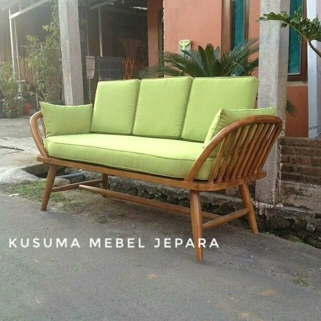 Kursi Sofa Kursi Santai Sofa Tamu Kupu-Kupu 3 Dudukan (Panjang 190cm)
