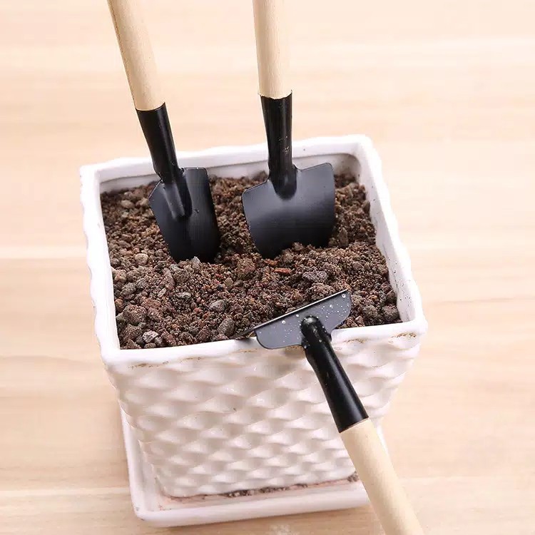 SUPER Cangkul Mini sekop mini 3in1 Pengaruk Tanaman pot mini