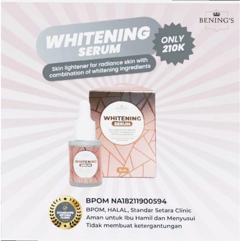 Whitening Serum Benings Indonesia dr. Oky Pratama