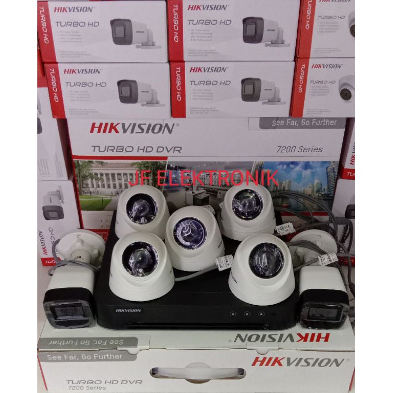 paket cctv hikvision 5mp 8 channel 7 camera hikvision 5mp