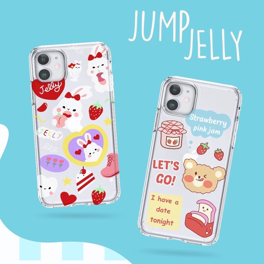 Jump Jelly printing anticrack case oppo A16 A55 5G a15 a31 a1k a54 a5s a7 a12 a5 a9 2020 f1 plus f3 plus f5 f7 f9 f11 pro c1 c2 reno 2 2f 3 4 pro 4f 5 5f