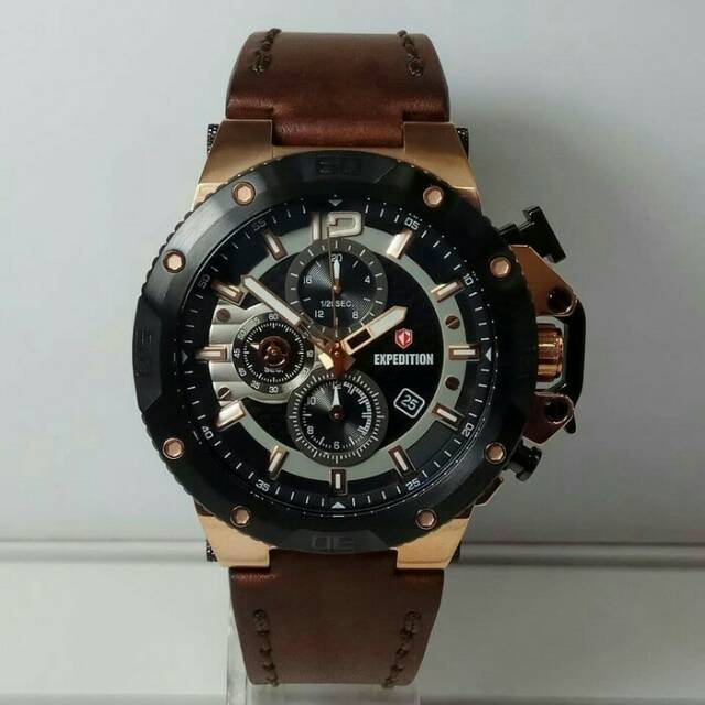 Jam tangan Expedition E 6751 Leather original