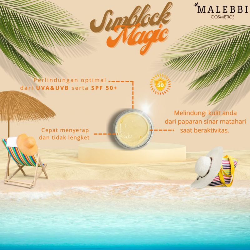 sunblok malebbi kosmetik glowing pelindung dari matahari
