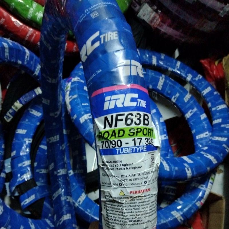 Ban Luar Dpn Depan IRC NF63B 70/90 Ring 17 Jupiter Z Bisa K Vega R ZR,Supra X,Fit,Astrea Grand Prima