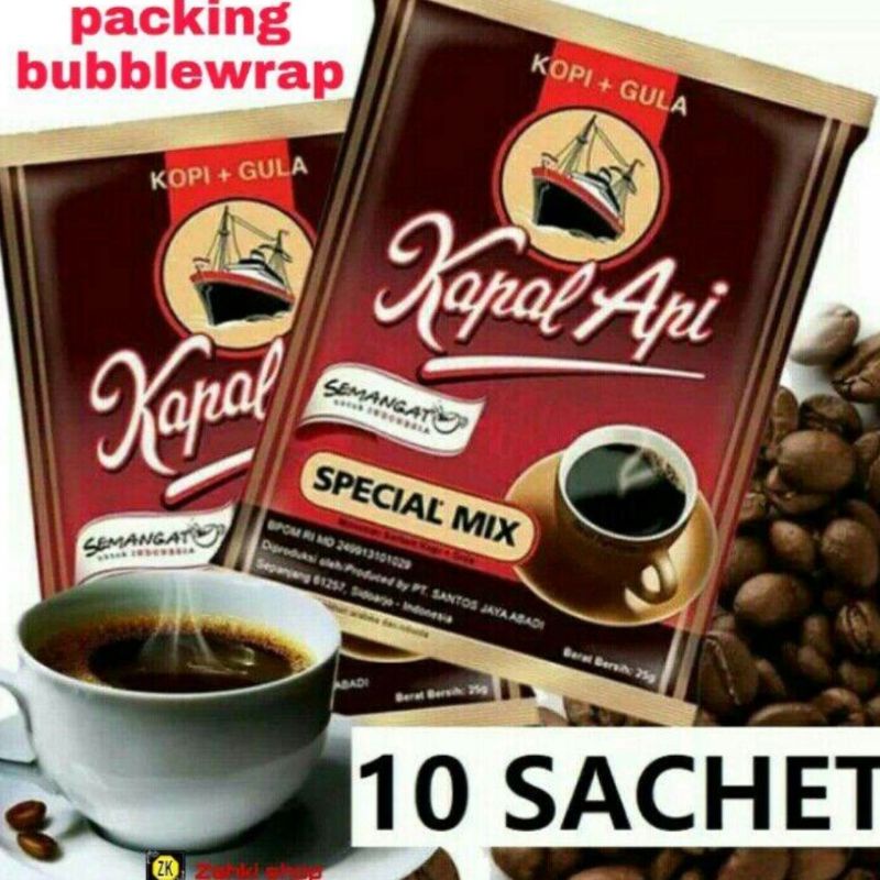 kopi kapal api special mix 1 renceng 10 sachet murah