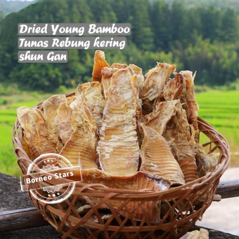 Shun Gan 500g / Dried Young Bamboo / Rebung kering