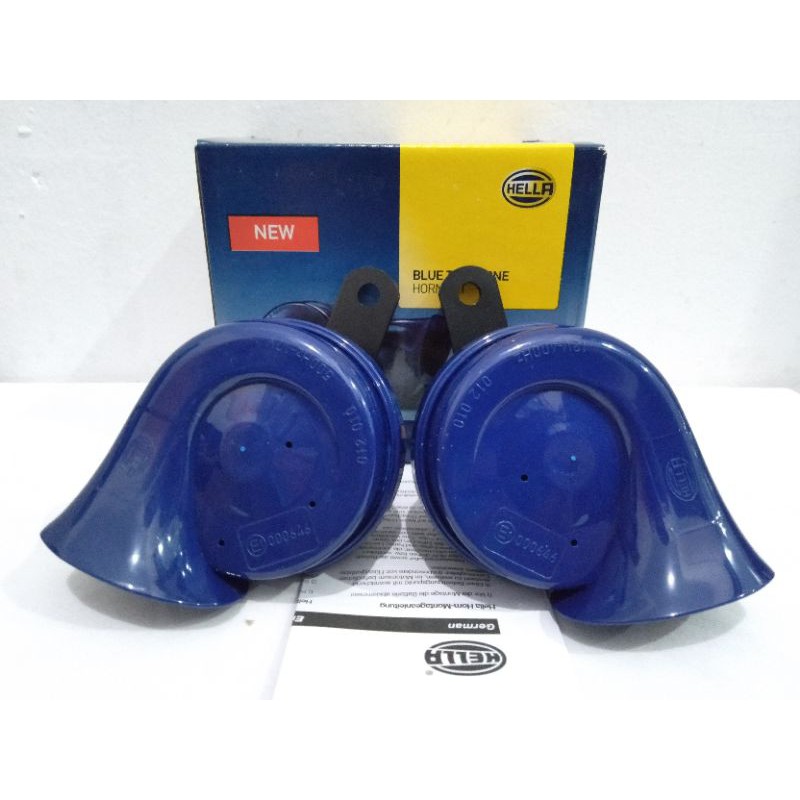 Klakson Mobil Motor Keong Hella Blue Twin Tone Stereo Keras Asli Termurah Surabaya