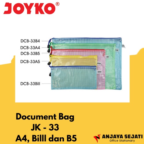 

Document Bag JK - 33 A4, A5 ,Bill, B4 dan B5 | Tas Dokumen | Min 3pcs