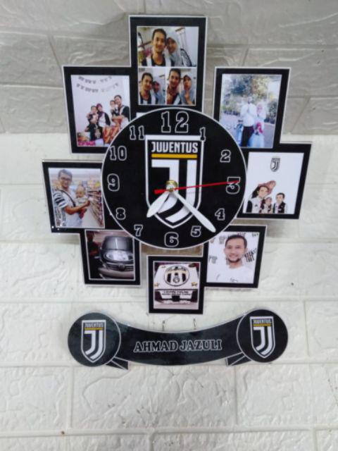 Jam Dinding Pigura Foto Karakterjuventus Hadiah Kado Custom Ultah Ulang Tahun Wisuda Unik