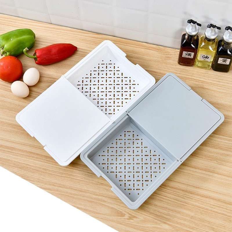 BEST SELLER!!! Talenan Dapur Serbaguna / Talenan Dapur Plastik / Alas Pemotong Sayuran 3IN1