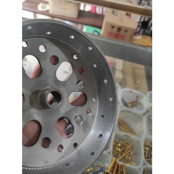 Mangkok Ganda CVT Anti Gredeg Lonceng Ganda Kartel Custom Bahan Original Beat Fi Scoopy FI Vario 110 Vario 125 Vario 150 Nmax Aerox PCX Lexi ADV Scoopy 2021 Beat 2021 Genio Anti Gredeg/Getar Mangkuk Ganda Custom upgrade CVT Anti Gredeg HAYATE/SPIN/ AUSTIN