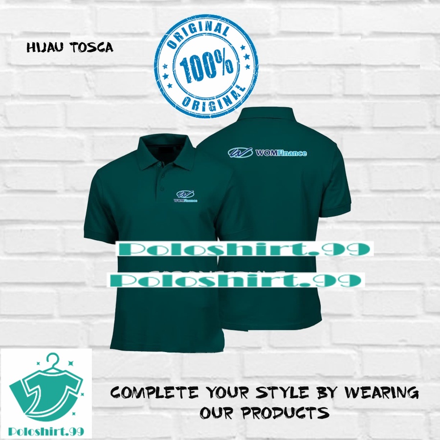 Kaos Kerah Polo WOM Finance Terbaru Kualitas Distro