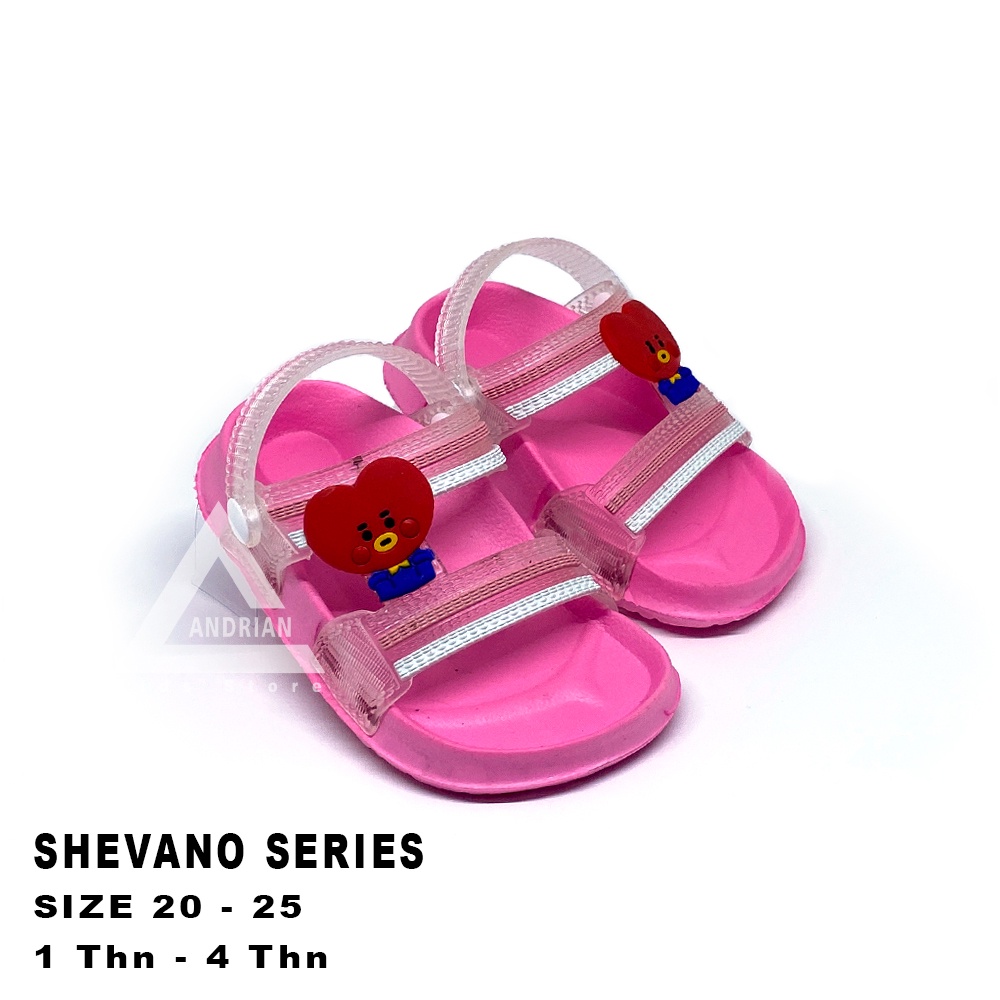 Andrian Kids Store - Sandal Anak Perempuan Model Bandua Tali Belakang Karater Btss Lucu