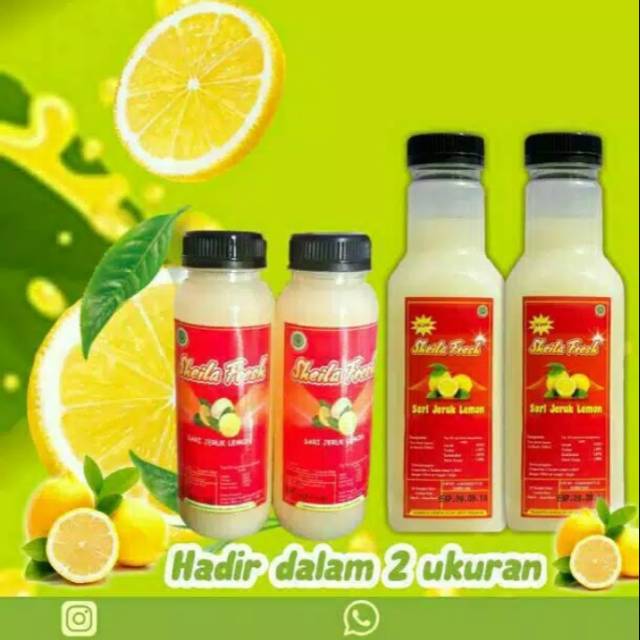 

[BISA COD] SARI LEMON SARLEMJUS SHEILA FRESH 500ML DAN 250ML