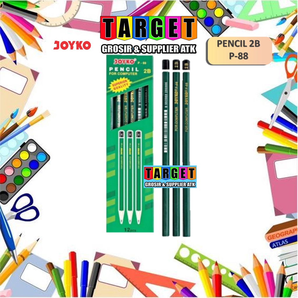 

PENSIL / 2B / 1 BOX 12 PCS / PENCIL