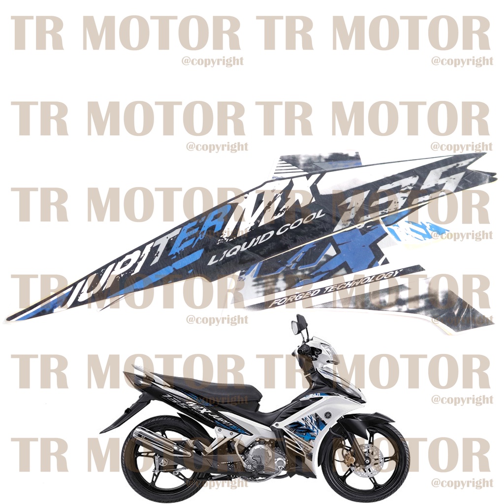 Stiker Motor Jupiter MX 135 2014 Sticker Striping Lis Full Set Motor