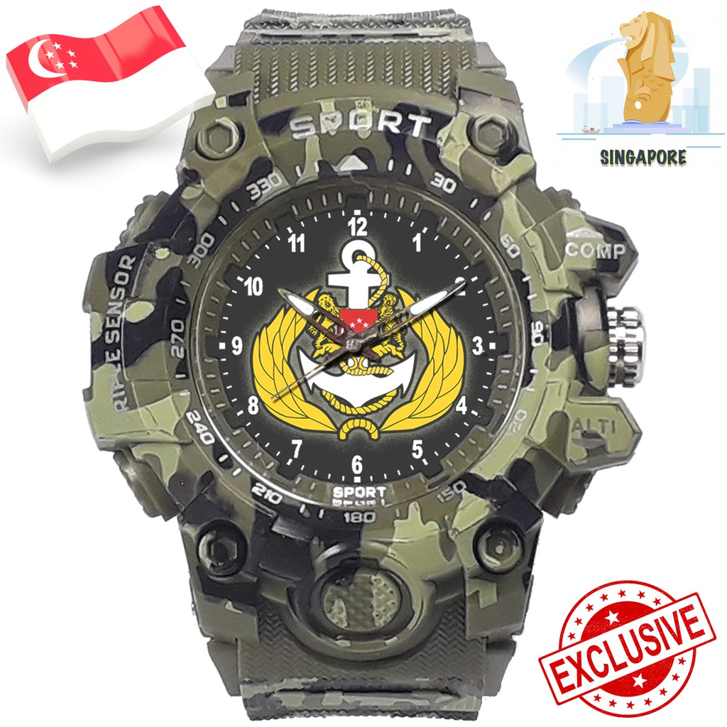 (EXCLUSIVE) JAM TANGAN TENTARA SINGAPURA. ANGKATAN LAUT REPUBLIK SINGAPURA 1