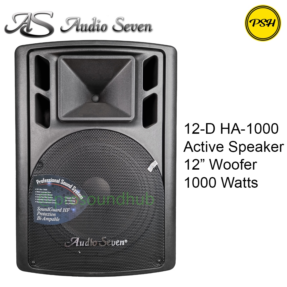 Audio Seven 12-D HA-1000 Active Speaker Aktif 12 Inch 12" 1000 Watt