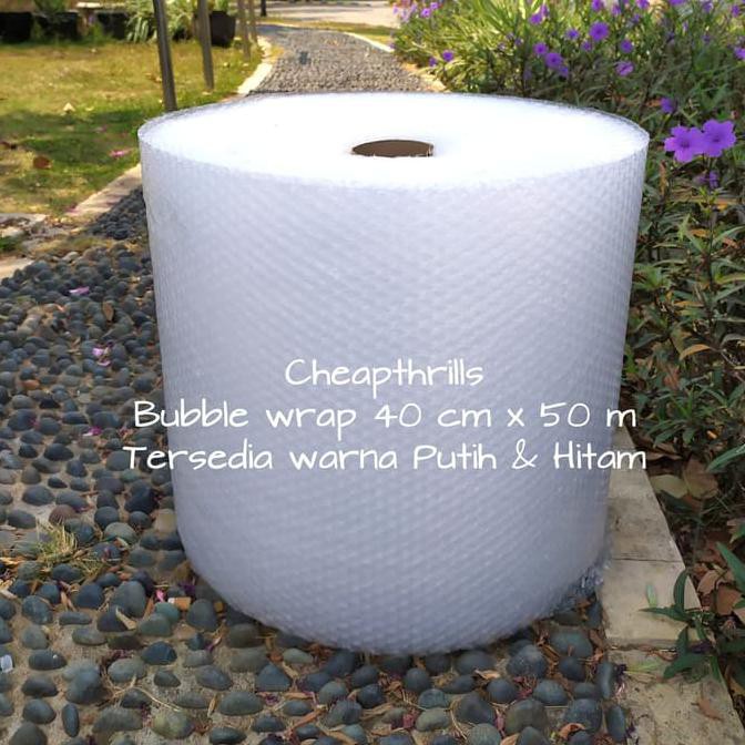 

Plastik Bubble / Bubble Wrap uk. 50meter x 40cm - Hitam BOOM SALE