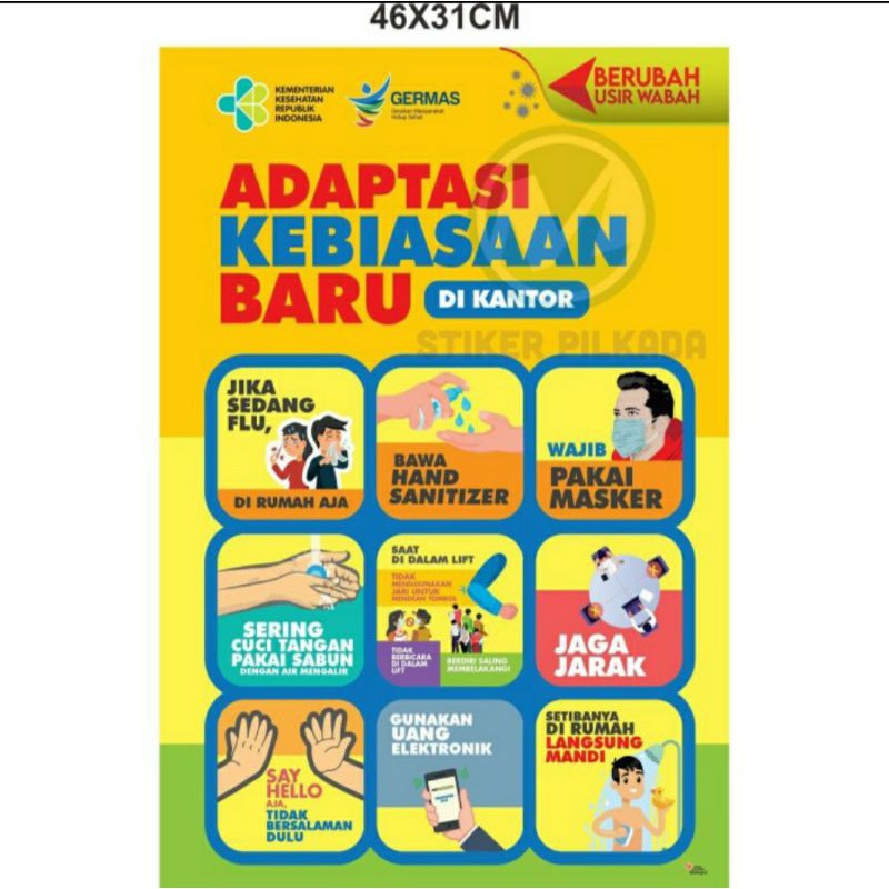 

STIKER ADAPTASI NEW NORMAL 31x46CM