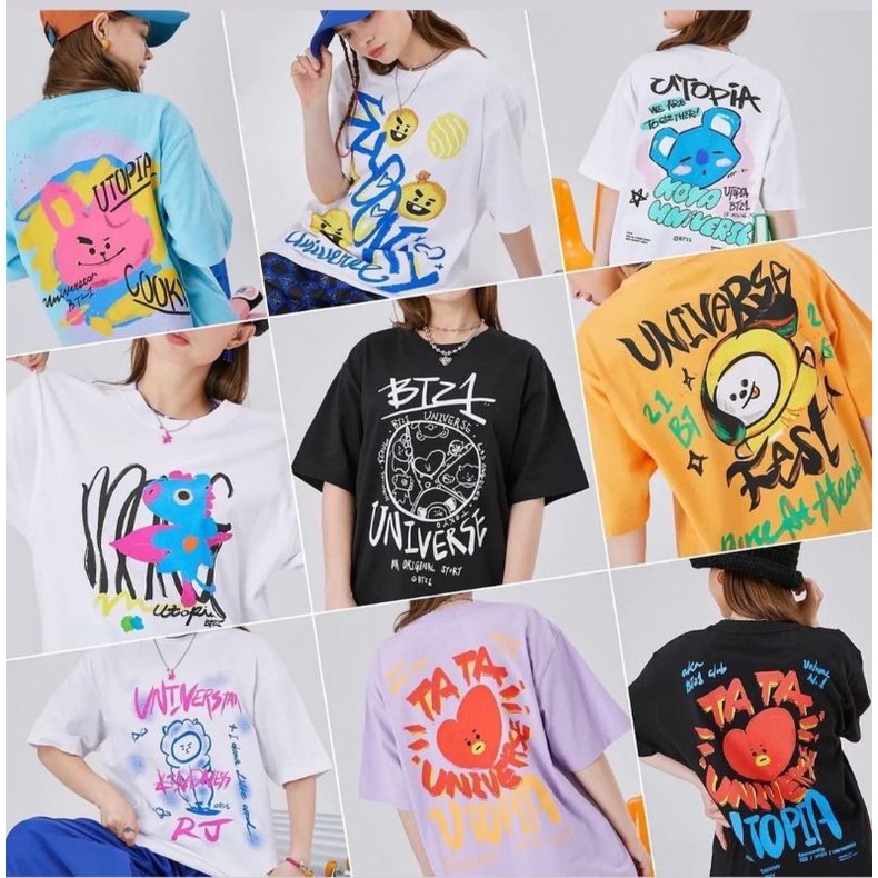 OFFICIAL BTS X UTOPIA T-SHIRT LONG DESIGN