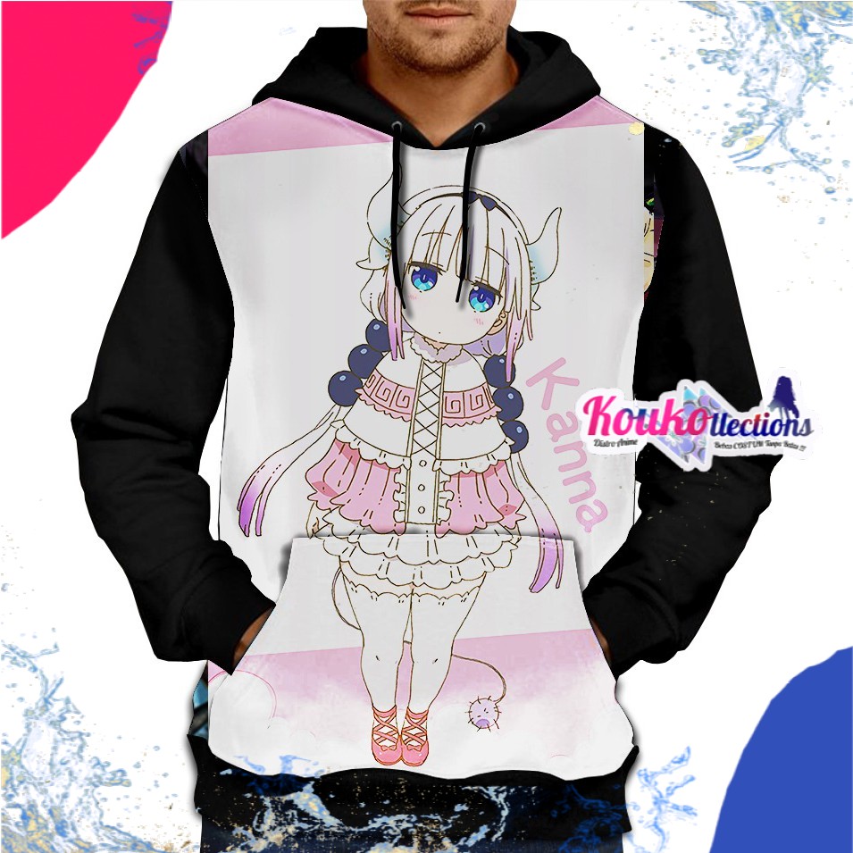 PROMO Jaket 3D Anime Kanna Kamui Miss Dragon Kobayashi - Size S-XXL